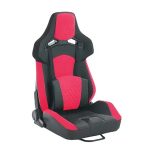 Universal PVC Bucket Style Reclinable Sport PU Leather Simulator Racing Seat with Adjustable Lock Slide