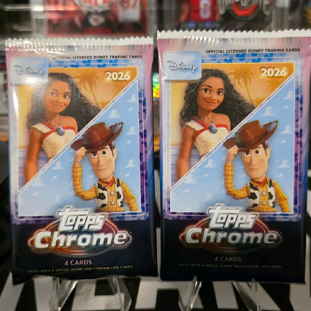2 pack bundle of Topps Chrome Disney