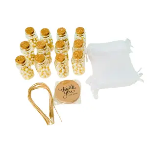 Rosary inside glass bottle cork top Decor Religious