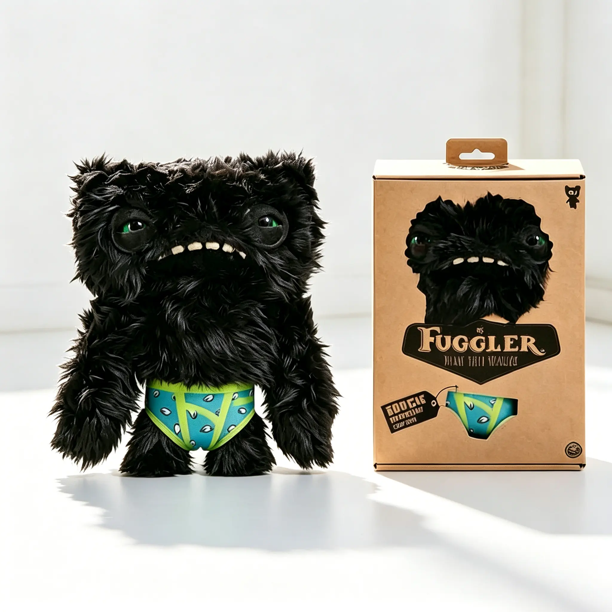 New Fuggler Ugly-Cute Plush Doll 9 Inch, Big Teeth Monster Stuffed Toy, Quirky Funny Design, Perfect for Kids & Collectors