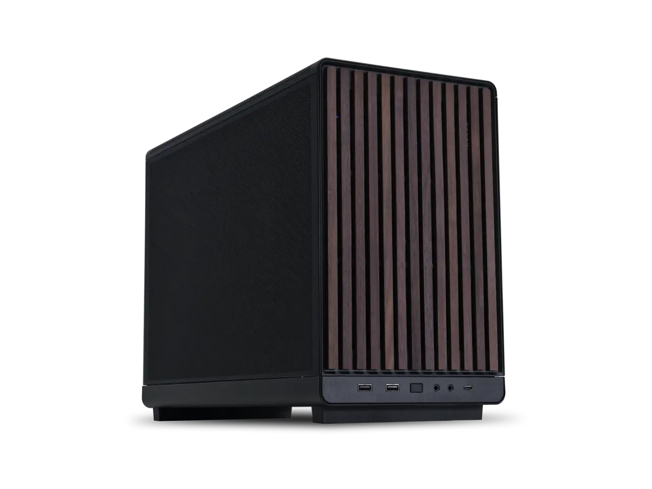 LIAN LI A3- mATX-WD Black Wood front panel  SPCC M-ATX / ITX Computer Case ------ A3- mATX-WD Black