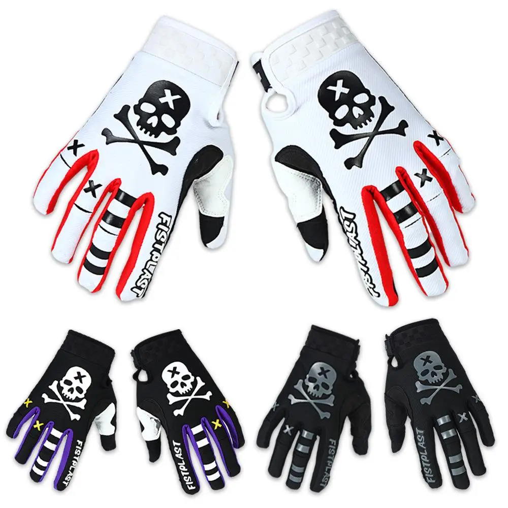 Adults' Breathable Lightweight Full-Finger Motorcycle Riding Gloves - Off Road, All Seasons, Touchscreen Tips, Reinforced Palms, Ergonomic Secure Grip for Bicycle Riding, Outdoor Sports, Grip Secure, Comfortable Grip
