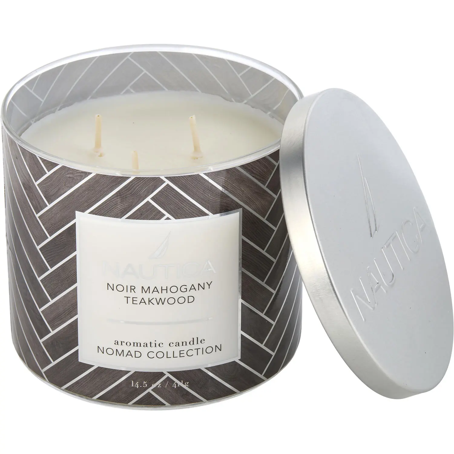 Nautica Noir Mahogany Teakwood By Nautica Candle For Women