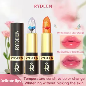 【A】RYDEEN Flower Temperature Changing Lipstick Long-lasting Moisturizing Color Changing Alcohol-free Not Easy to Stain or Fade Lipgloss