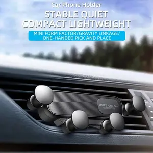 Car Phone Holder Mount, Gravity Car Phone Mount with Newest Air Vent Clip Auto Lock Hands Free Cell Phone Holder Mount for Car Compatible for iPhone 14 Pro Max Plus 13 12