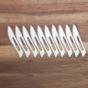 Pack of 10 Hobby Blades #24 Craft Knife Blades Refill, Carbon Steel Replacement Blades for DIY Cutting, Carving, Trimming