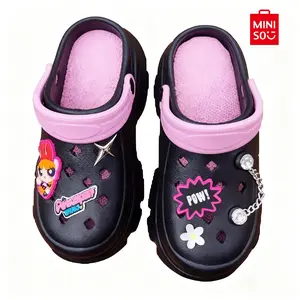 【Winter Special】The Powerpuff Girls Collection Thick Sole Clogs, Cute Heroine Design + Chunky Sole, Perfect for DIY Adorable Daily Wear Scenes & Custom Decor, Ideal for Casual Outings,Holiday & Holiday Haul