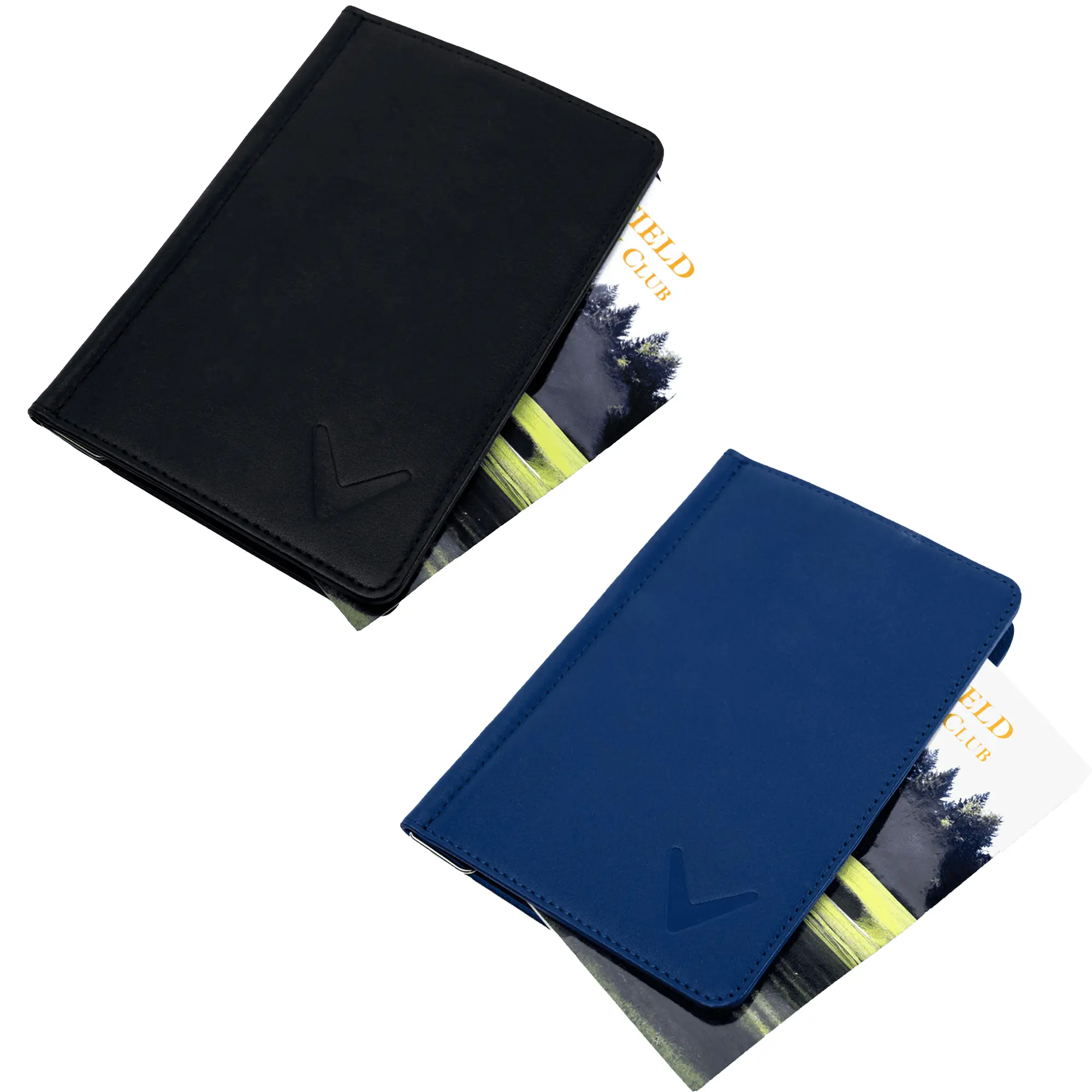 Callaway Bifold Leather Scorecard Holder, Premium Golf Accessory for Enthusiasts, Unisex, Slim Fit