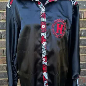 Circle H Custom Leather Rodeo Shirt for Women - Comfortable Fit, Stylish Design, Long Sleeve, Red and White Pattern - Top, Womenswear, Blouse