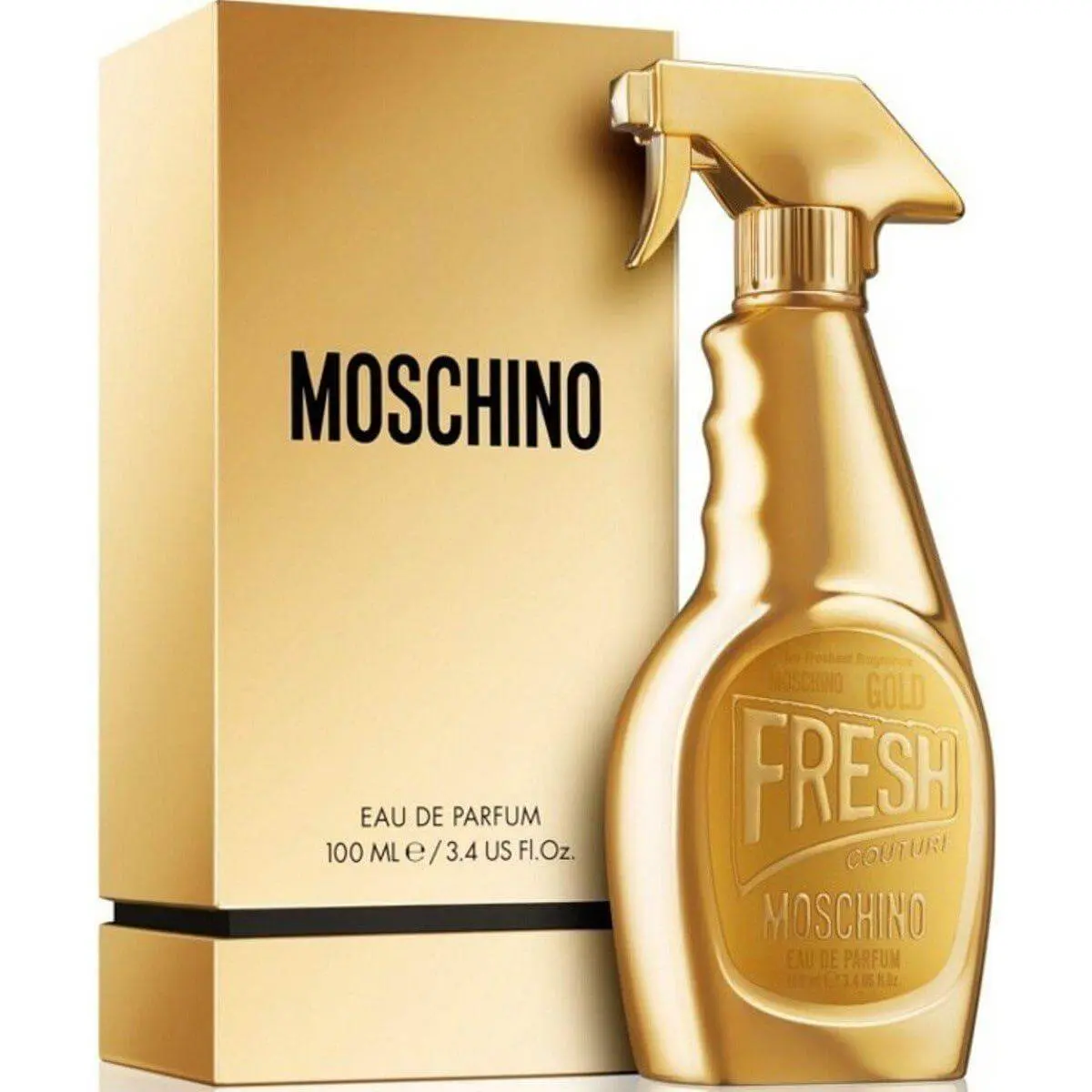 MOSCHINO Gold Fresh Couture EDP Spray Perfume for Women, 3.4 oz - Elegant Women's Fragrance with Citrus, Pear, Jasmine, Vanilla Notes, Floral Woody Musk Scent, Elegant Fragrance, Floral Citrus Fragrance