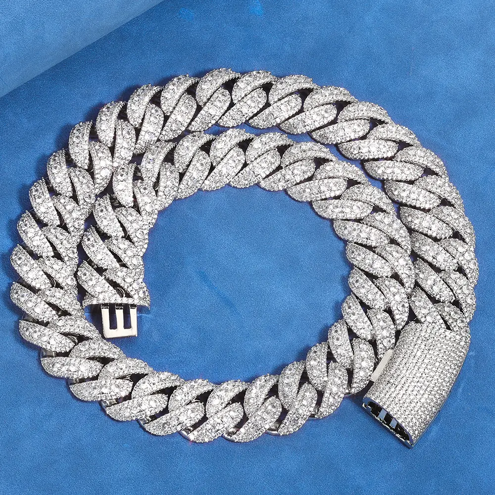 Men's 22mm Chunky Cuban Bubble Chain Necklace, Trendy Hip-Hop Male Decorative Jewelry, Casual All-Season Accessory, Chunky Cuban Chain