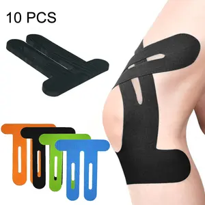 10 pieces of sports muscle tape one-piece formed muscle effect tape, waterproof, breathable and elastic knee bandage meniscus protection muscle tape, athletes, marathon running, daily fitness exercise knee and ankle protection