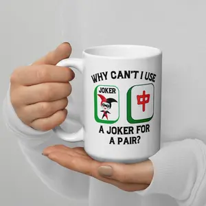 Funny Mahjong Player Coffee Tea Mug, Mahjong Lover Gift