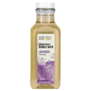 Aura Cacia Aromatherapy Bubble Bath, Relaxing Lavender, 13 fl oz (384 ml)