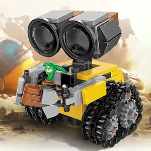 Mini Robot Model Building Kit Set, Desktop Decoration Collection Display, Holiday Birthday Gift, 2 Pieces