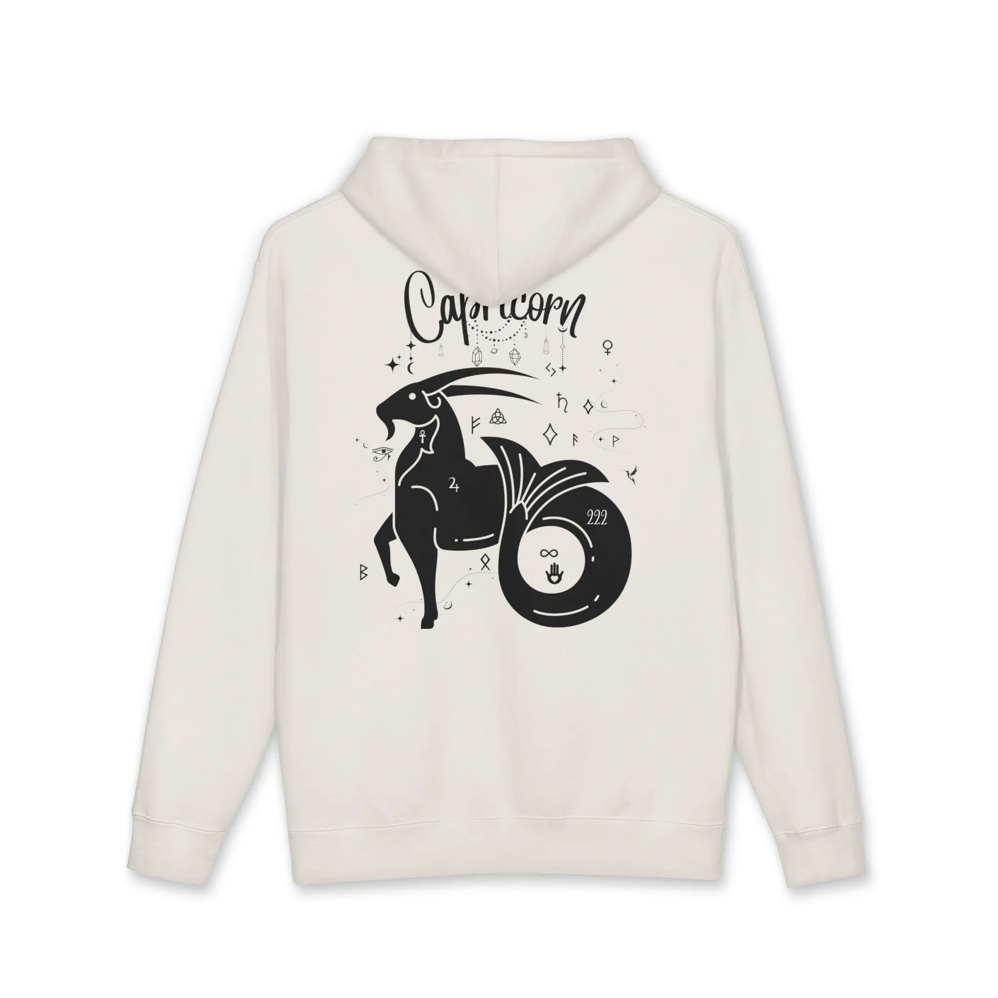 Capricorn Zodiac Unisex Heavyweight Hooded Sweatshirt
