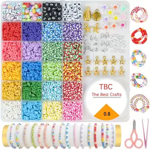 TBC The Best Crafts Offers Over 4000 Clay Beads Perfect for Creating Bracelets, Featuring Candy Scents, Ideal for Additions for outdoorfun