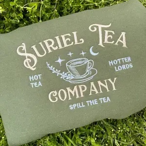 Suriel Tea Co embroidered sweatshirt, ACOTAR sweatshirt, A Court of Thorns and Roses Court of Dreams Sweater, SJM Shirt