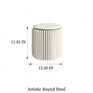 Nexapick Foldable Accordion Paper Stool, 300lbs Capacity Space-Saving Stool with Padded Seat, Portable Extra Seating for Small Spaces