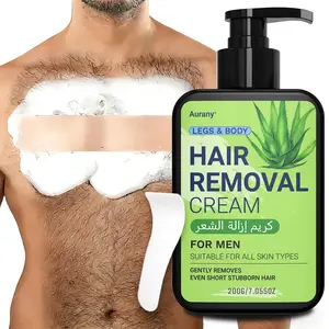 Mens Body Hair Removal, Barebutt Hair Removal Cream, Body Hair Removal Cream, With Aloe Vera, Gentle Depilatory Cream For Body, Effectively Removes Short Stubborn Hair, Suitable For All Skin Types, Leaves Skin Smooth, Moisturized, Hydration, Body Care