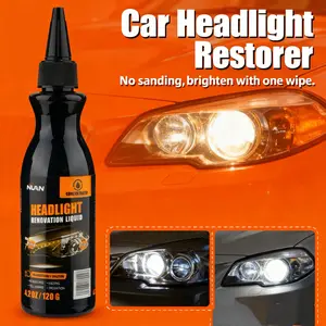NUAN No-Sand Car Headlamp Restoration Wax – Cleaner for Scratches & Oxidation