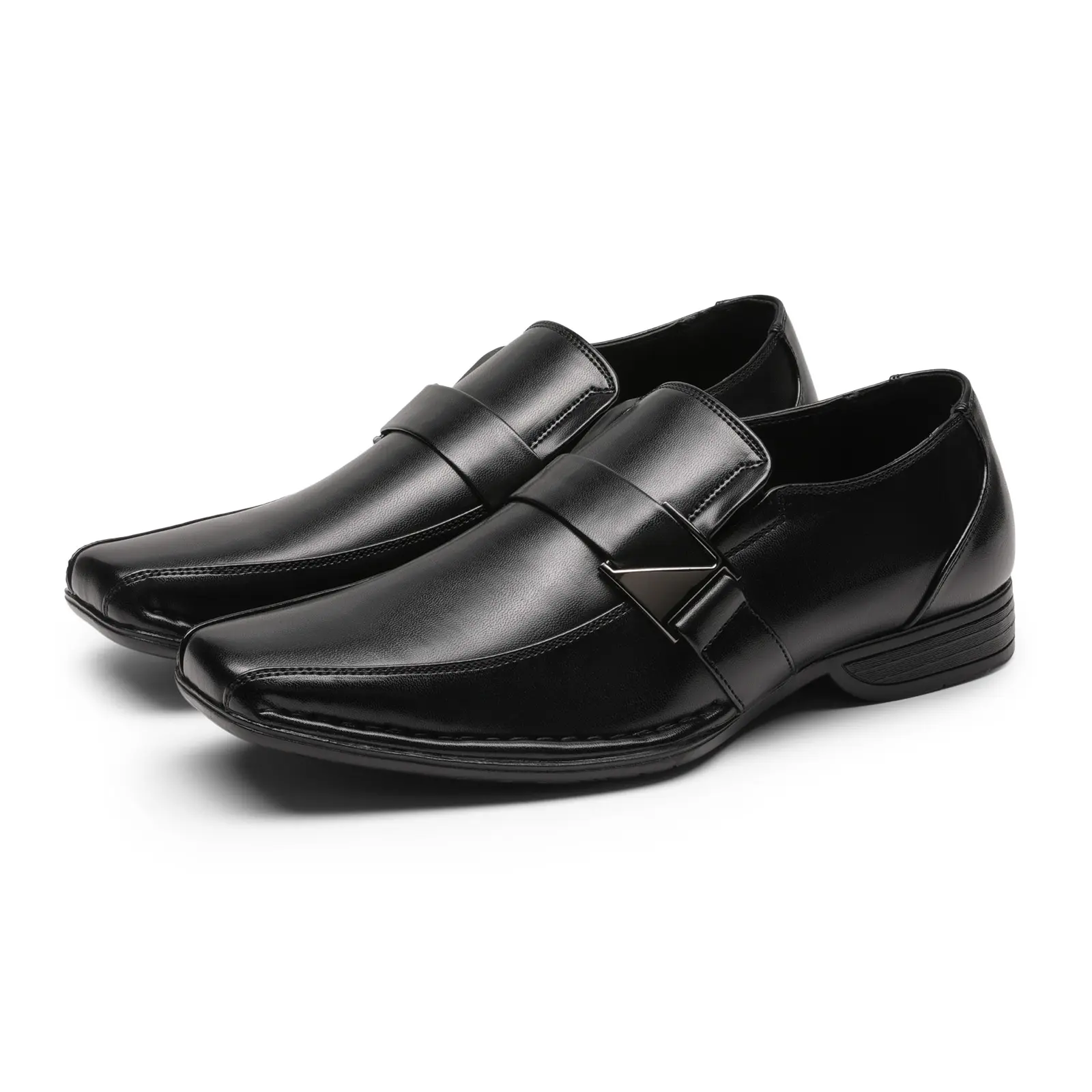 BRUNO MARC Men's Giorgio Leather-Lined Comfortable Flexible Sole Modern Style Flat Opening Lightweight Slip-On Dress Loafers - Men's Footwear, Flat Shoe, Comfortable Loafers, Flexible Sole Loafers