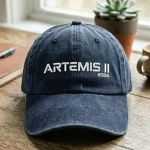 Artemis II 2026 Embroidered Hat, NASA Space Launch Dad Cap, Rocket Program Baseball Hat, Space Enthusiast Gift, Trending Aerospace Fan Cap