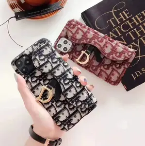 Luxury Leather Wallet iPhone Case with Card Holder – Designer Letter Cover, Slim Protective Purse Case for iPhone 11/12/13/14/15 Pro Max