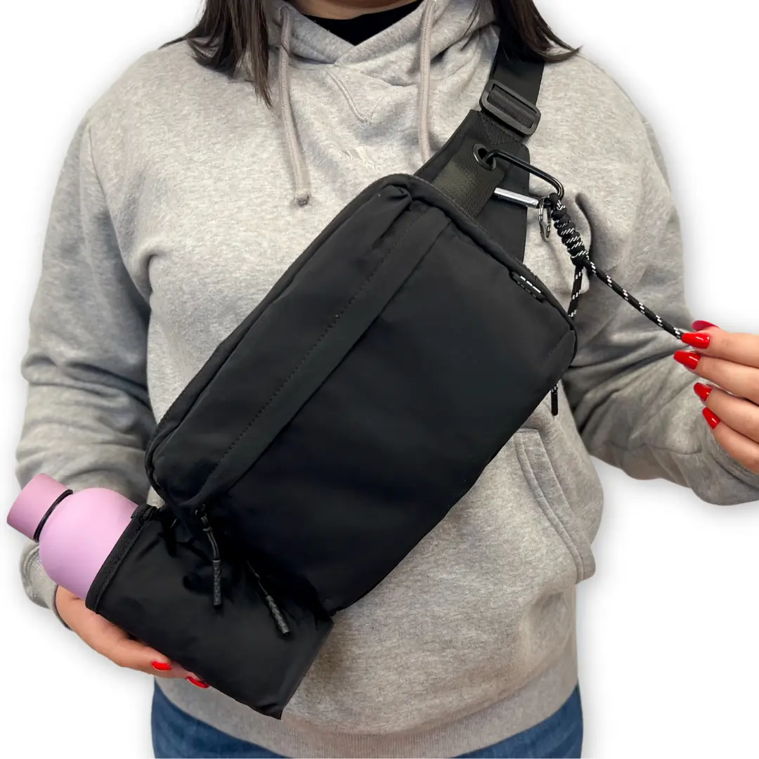 New Iris All-in-One Shoulder Crossbody Bag 2.0 (#1150)  Water Bottle Holder, Adjustable Strap, Casual Everyday Bag - by Iris & Rainbow |