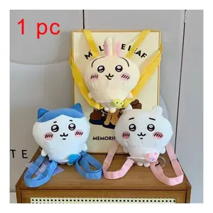 Cute Plush Doll Backpack, Soft and Cozy, Cat Rabbit Hamster Designs, Perfect Gift, Can Be Used as Decorative Figurine, Backpack Bags