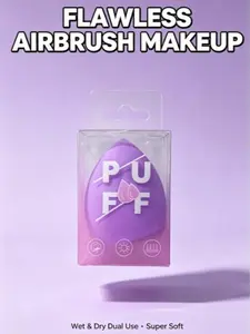 Purple Makeup Sponge Blender - 1 Pack, Wet & Dry Dual Use, Super Soft for Flawless Airbrush Makeup