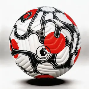 Standard Size 5 Training Football, Machine Stitched Soft PU Material, Durable High Quality Soccer Ball, Outdoor Sports Ball, Inflation Needle Included