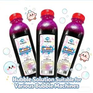 Bubble Solution Refill -  Non-Toxic All Natural Bubbles in Bulk Outdoor Toys for Bubble Gun, Bubble Machine & Bubble Wands
