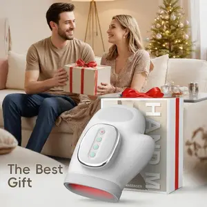 2026 upgraded electric hand massager, Adjustable, suitable for joints and carpal tunnel, with heating and compression, can massage wrists and fingers, 3 massage modes, 3 temperatures, 5 intensity levels, Usb rechargeable massagers