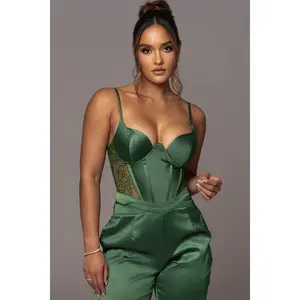 Green Incomparable Lace Bodysuit