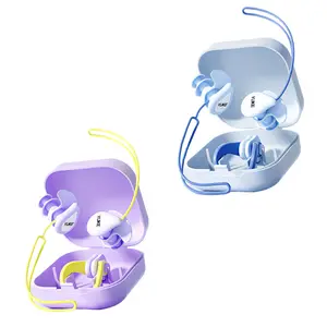 Waterproof Swimming Earplugs with Nose Clip Set, Professional Silicone Ear Plugs for Swimming, Anti-Choking & Water-Proof, Comfortable Fit for Swimmers, Includes Portable Storage Case