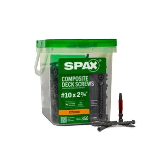 SPAX Composite Deck Screws #10x2 3/4" 350CT