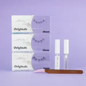 Lilac St. DIY Lash Extensions, Intro Starter Kit, 30 Individual Lash Clusters, Bond & Seal, Applicator for At-Home Longwear Lash Cluster Extensions Eyelashes Water Proof