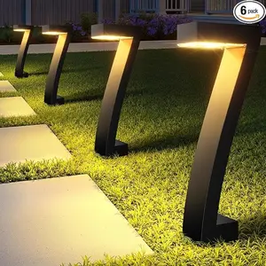 6pc Solar Lawn Lights, Waterproof LED Ground Insert Outdoor Landscape Lights, Solar Outside Lights, High Brightness, Suitable for Garden, Driveway, Pathway, Landscape, Patio Decor, Yard Lighting