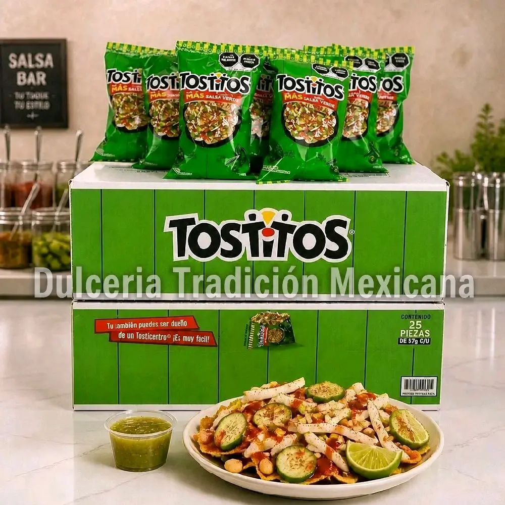 Tostitos Verdes Snack Bags, Case of 25 Bags (57g Each) Tostitos Verdes Snack Bags, Case of 25 Bags (57g Each)