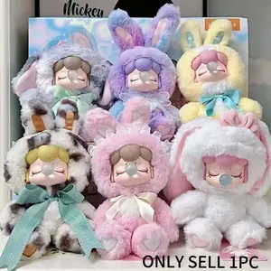 Nanci Shiny Rabbit Plush Toy, Second Generation Glitter Bunny, Vinyl Series Surprise Blind Box, Cute Doll Decoration, Backpack Charm, Gift for Boys and Girls
