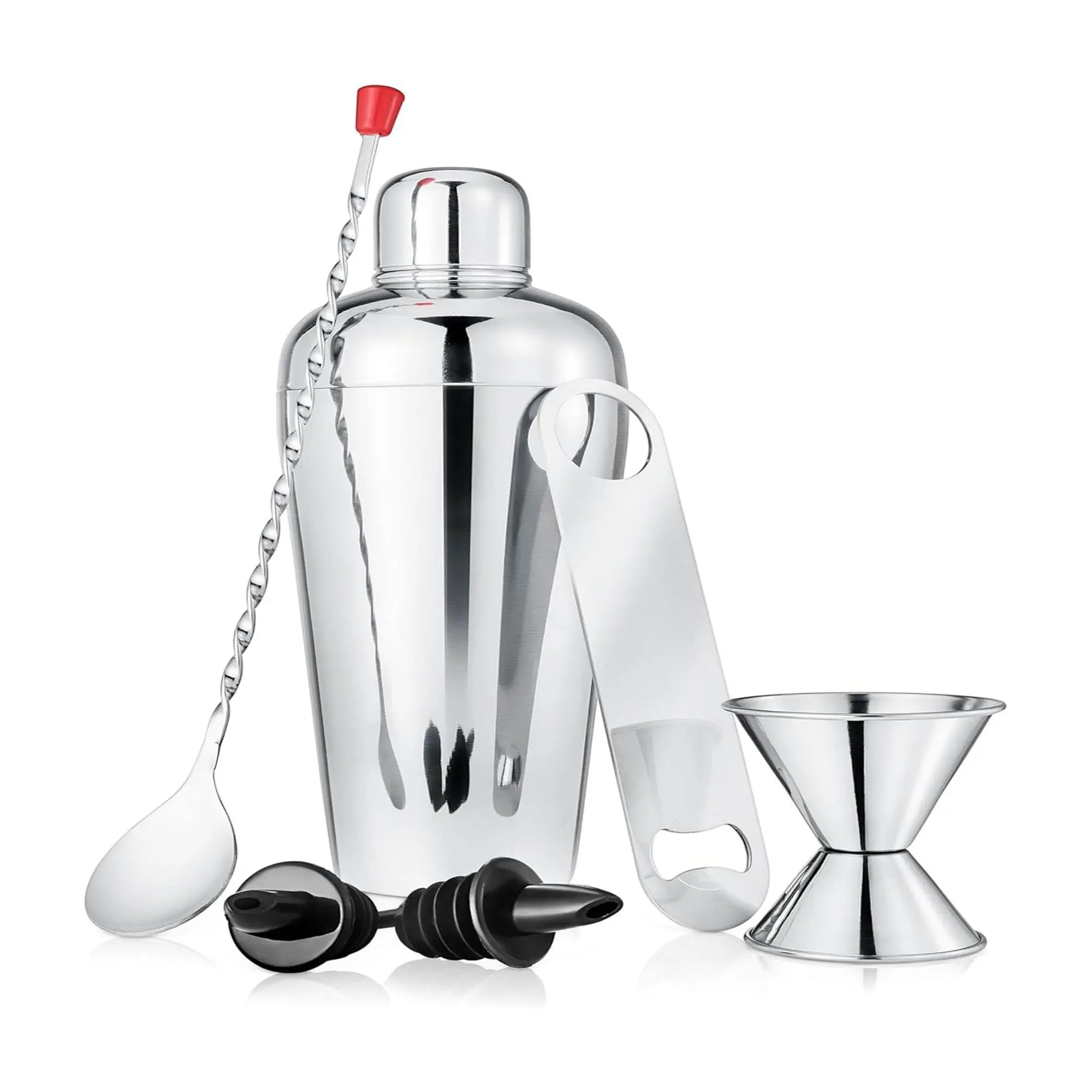 Nutrichef 7 Pcs . Bartender Set - Drink Mixer w/ Tools Nutrichef 7 Pcs . Bartender Set - Drink Mixer w/ Tools