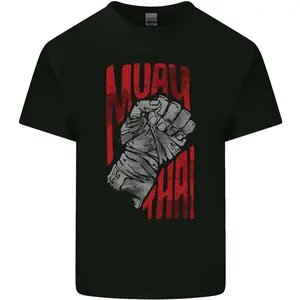 Muay Thai Fighter Fist MMA Martial Arts Mens Cotton T-Shirt Tee Top Funny Hoodie And Classic Sweatshirt For Mens And Ladies G