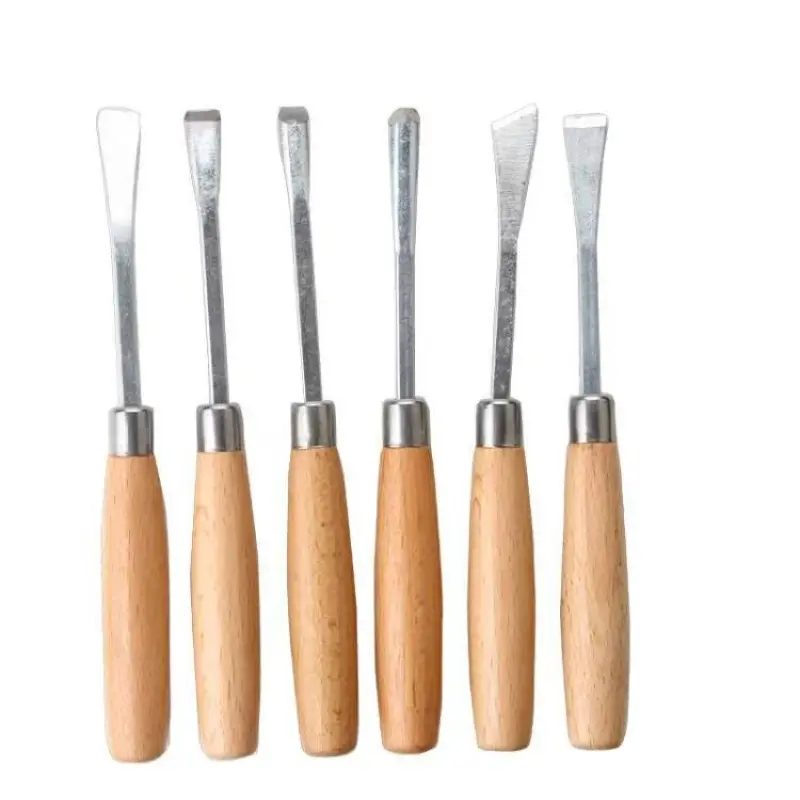 6-Piece Wood Carving Chisel Set, Handheld Woodworking Tools, Carpentry Tools for Precision Carving, Ideal Woodturning and Sculpting Kit