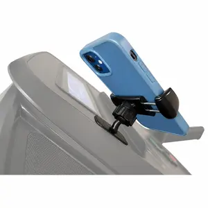 Maxby Treadmill Phone Holder with Adhesive Base, Universal Spring Clamp Mount for Exercise Bike, Elliptical & Step Machine Consoles, Wobble-Free Hands-Free Viewing, Low-Profile Tilt Angle, No Tools