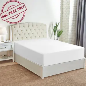 Mellanni Extra Deep Fitted Sheet Iconic Collection 21" Pockets Soft Breathable Cooling Machine Washable Elegant Design