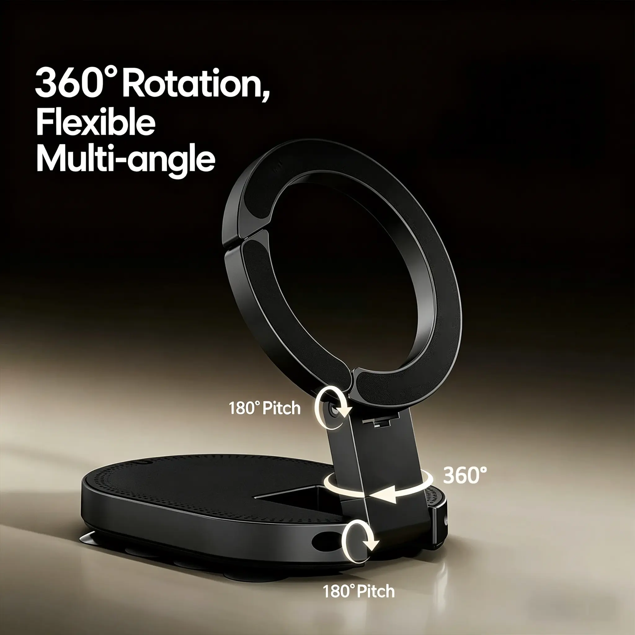 No More Dropping Phones! Magnetic Phone Ring Holder, Strong Magnet Mount for MagSafe Phones, Hands-Free Viewing & One-Handed Grip