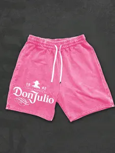 DonJulio Gradient Washed Shorts, Y2K 100% Cotton Men's Graphic Print Shorts, Men's T-Shirts, Custom Men's Tops, Men's Shirts, Summer Shorts, Personalized T-Shirts, Men's Graphic Shorts