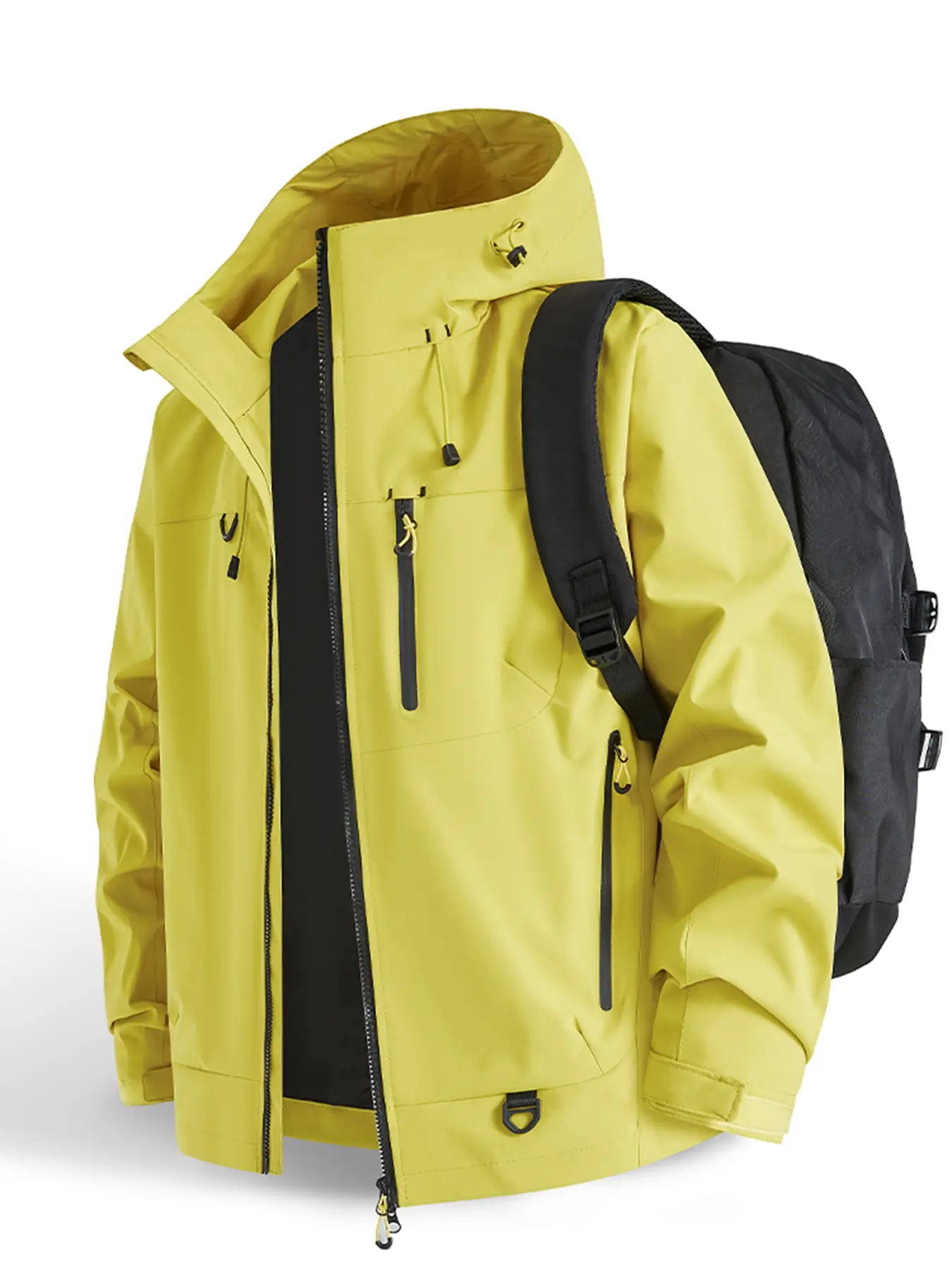 Outdoor Hooded Hiking Jacket, Windproof Waterproof Breathable Coat, Sports Casual Jacket, Spring Fall Mountain Climbing Outerwear
