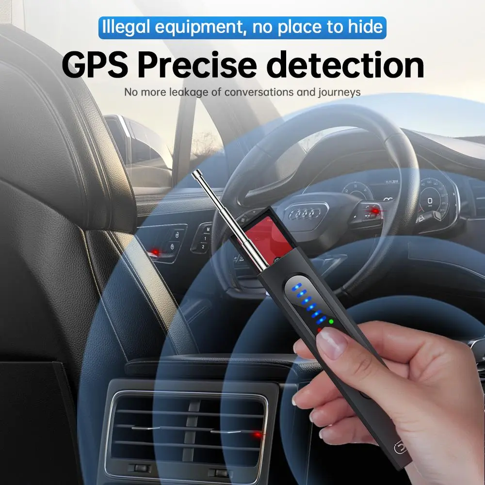Hidden Camera Detector with GPS Tracker Detection, 5 Sensitivity Levels, Professional Modes, GPS Precise Detection for Office, Airbnb Safety, Gps Trackers
